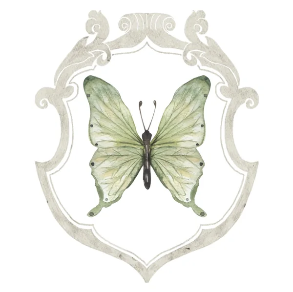 Stitched by Juliette butterfly crest